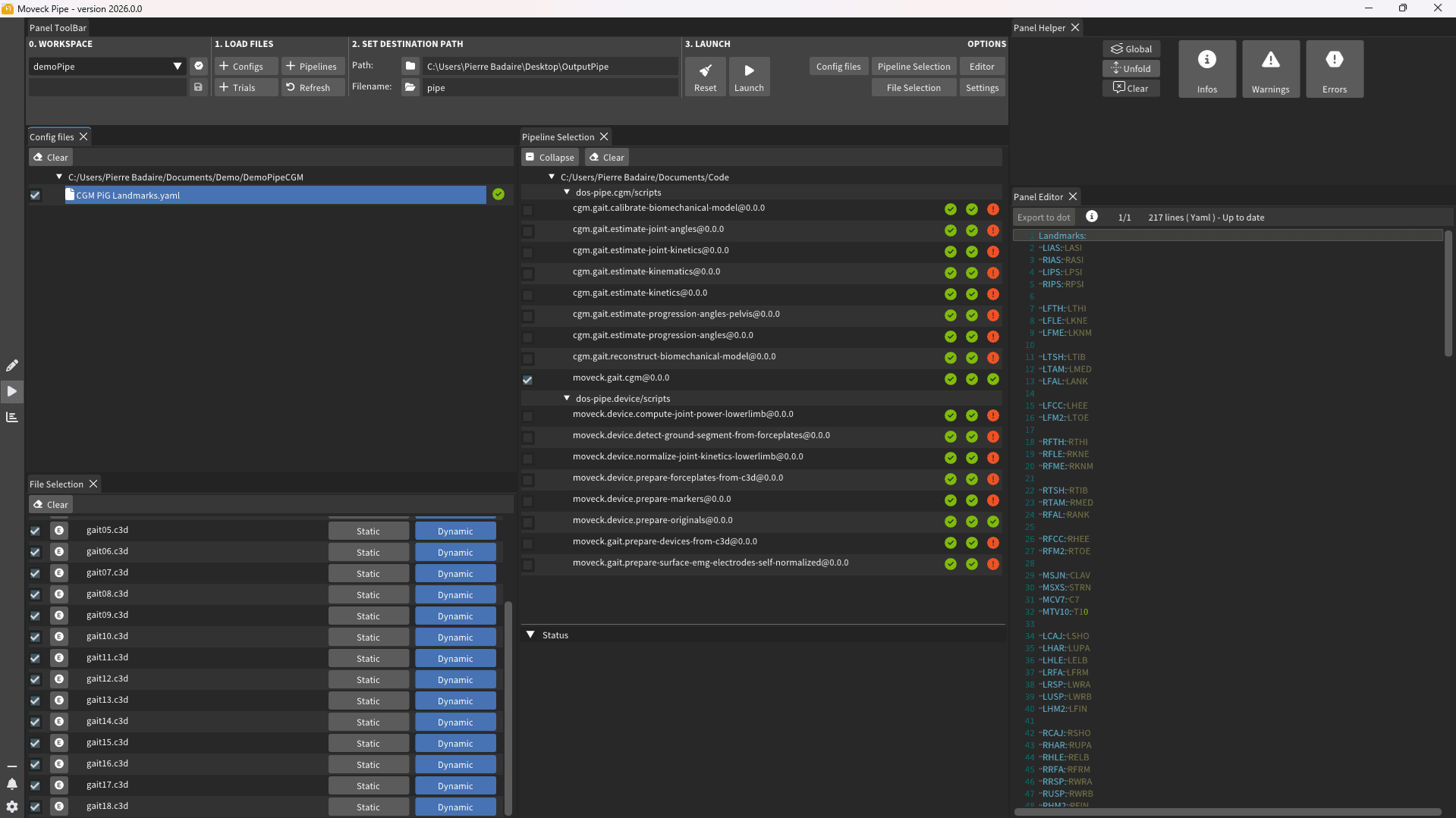 The YAML editor: every operation visible and documented, with no hidden steps.